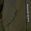 Мужская куртка BOMBER из натурального гусиного пуха Хаки Мужская куртка BOMBER из натурального гусиного пуха Хаки