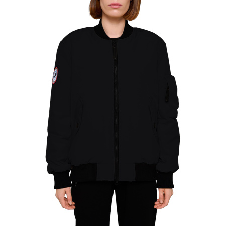 Женская куртка BOMBER из натурального гусиного пуха Черный Женская куртка BOMBER из натурального гусиного пуха Черный