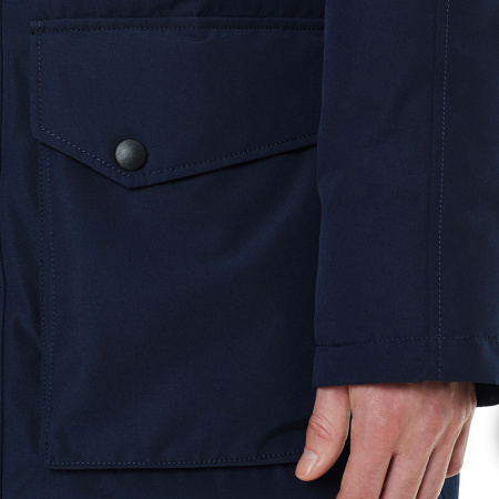 Повседневная оверсайз парка MIR-1 для холодной городской зимы. Цвет: Синий