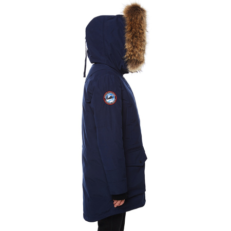 CHILL - легкая женская парка для городской зимы. Цвет: Синий