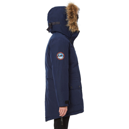 Женская парка POLARIS для суровой зимы. Цвет: Синий