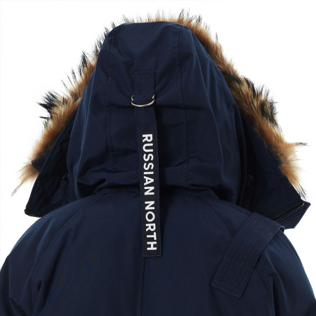 Повседневная оверсайз парка MIR-1 для холодной городской зимы. Цвет: Синий