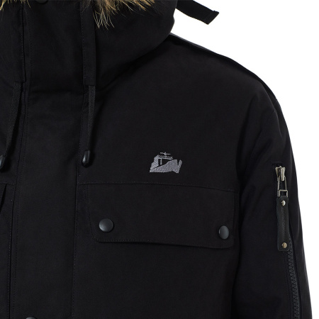 Мужская зимняя парка POLUS. Город + Экспедиции. Цвет: Черный