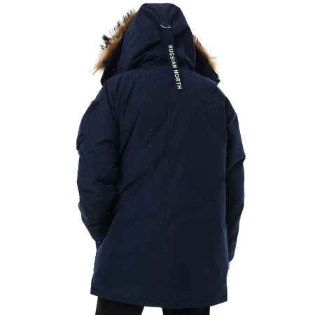 Повседневная оверсайз парка MIR-1 для холодной городской зимы. Цвет: Синий