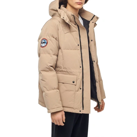 Стеганая пуховая женская куртка GAZ Бежевый