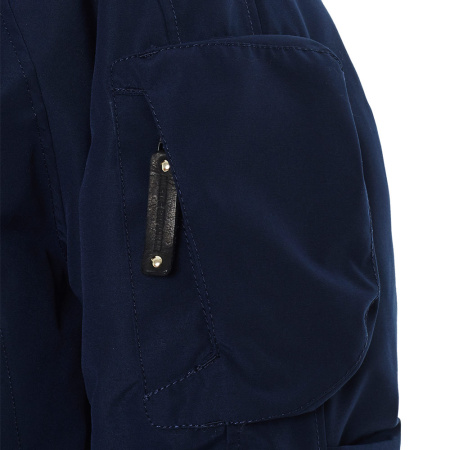 Повседневная оверсайз парка MIR-1 для холодной городской зимы. Цвет: Синий